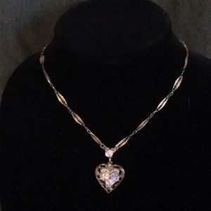 Gold plated triple rose necklace set S10